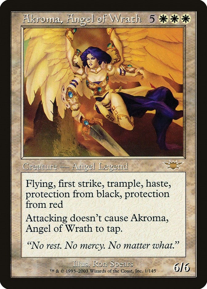 Image for Akroma, Angel of Wrath (Legions) (1) - Magic: The Gathering