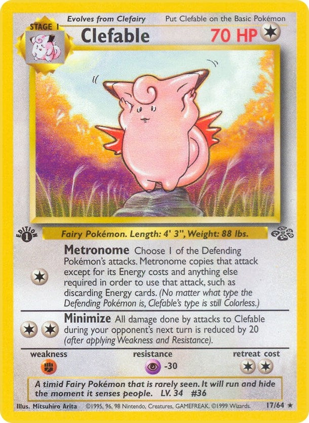 Image for Clefable (17) (Jungle) (17/64) - Pokemon