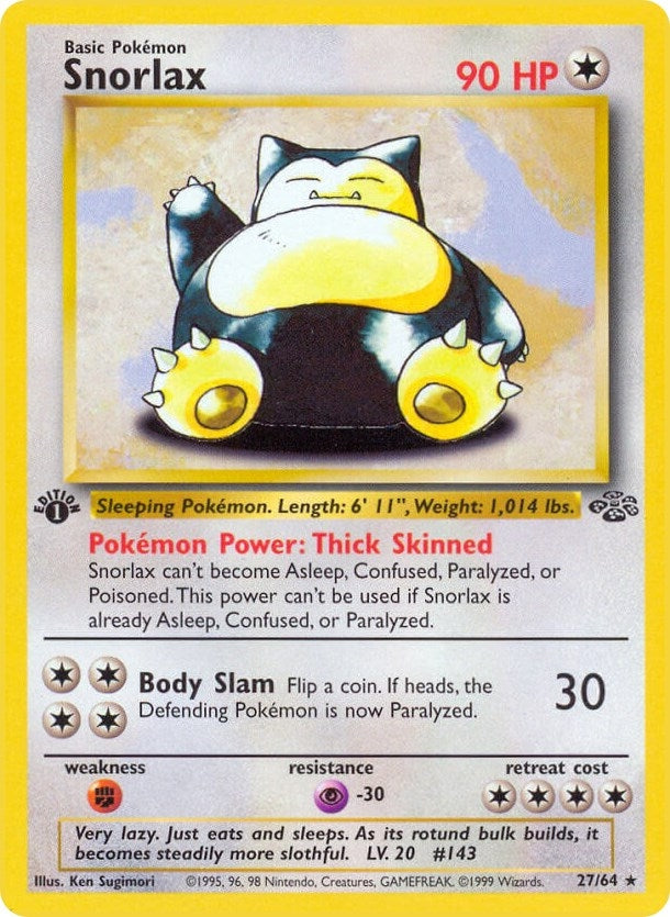 Image for Snorlax (27) (Jungle) (27/64) - Pokemon