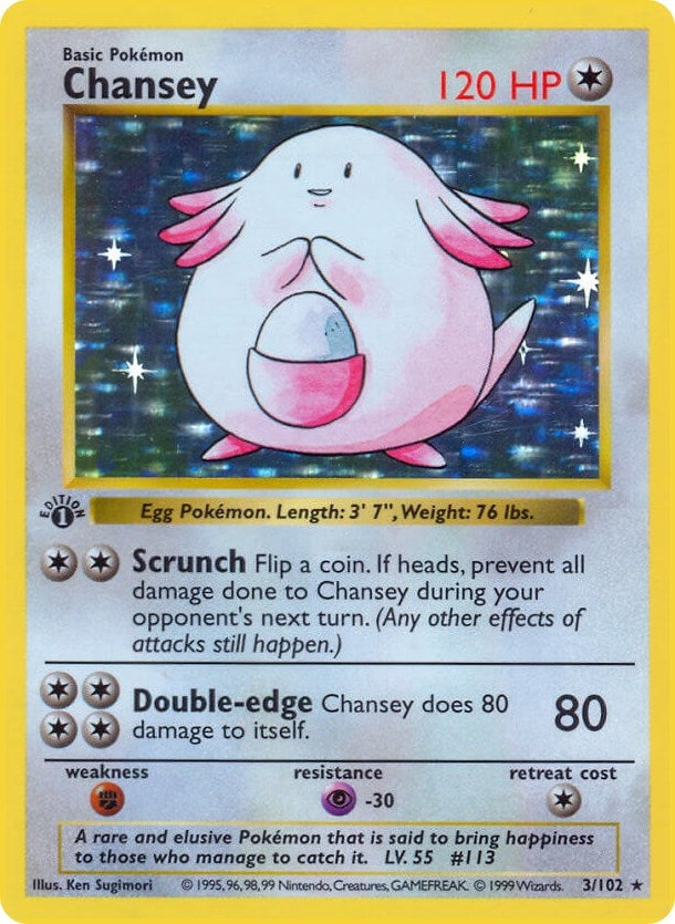 Image for Chansey (Base Set (Shadowless)) (003/102) - Pokemon