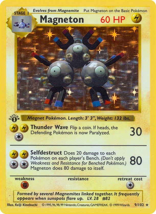 Image for Magneton (Base Set (Shadowless)) (009/102) - Pokemon