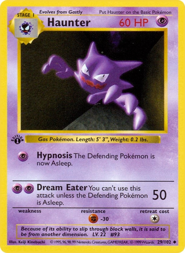 Image for Haunter (Base Set (Shadowless)) (029/102) - Pokemon