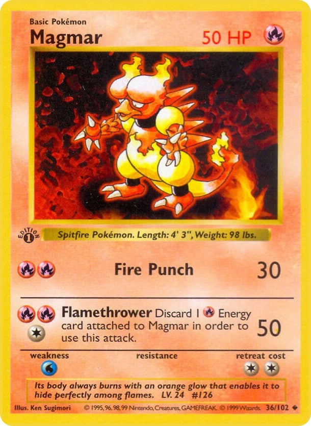 Image for Magmar (Base Set (Shadowless)) (036/102) - Pokemon