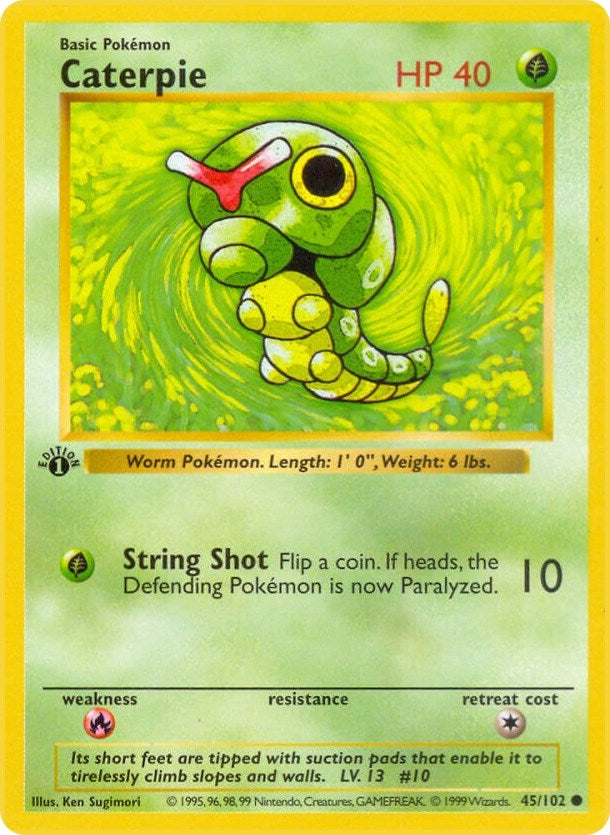 Image for Caterpie (Base Set (Shadowless)) (045/102) - Pokemon