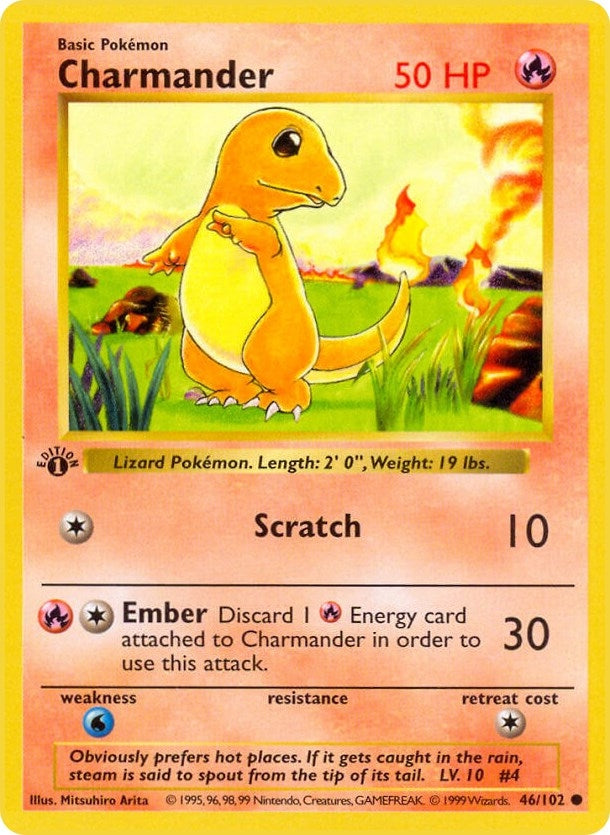 Image for Charmander (Base Set (Shadowless)) (046/102) - Pokemon