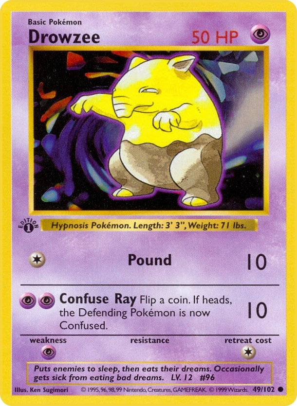 Image for Drowzee (Base Set (Shadowless)) (049/102) - Pokemon
