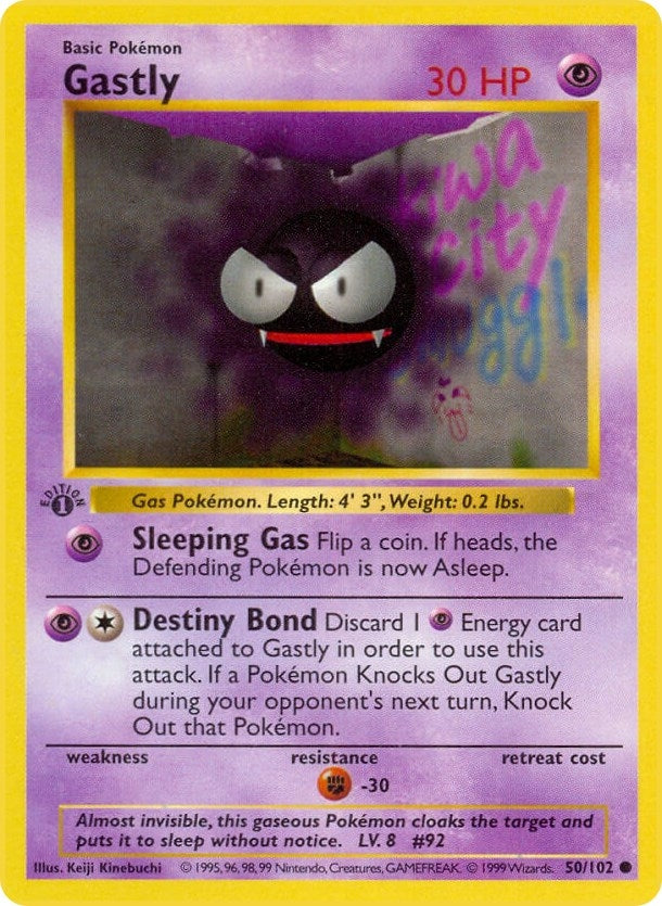 Image for Gastly (Base Set (Shadowless)) (050/102) - Pokemon