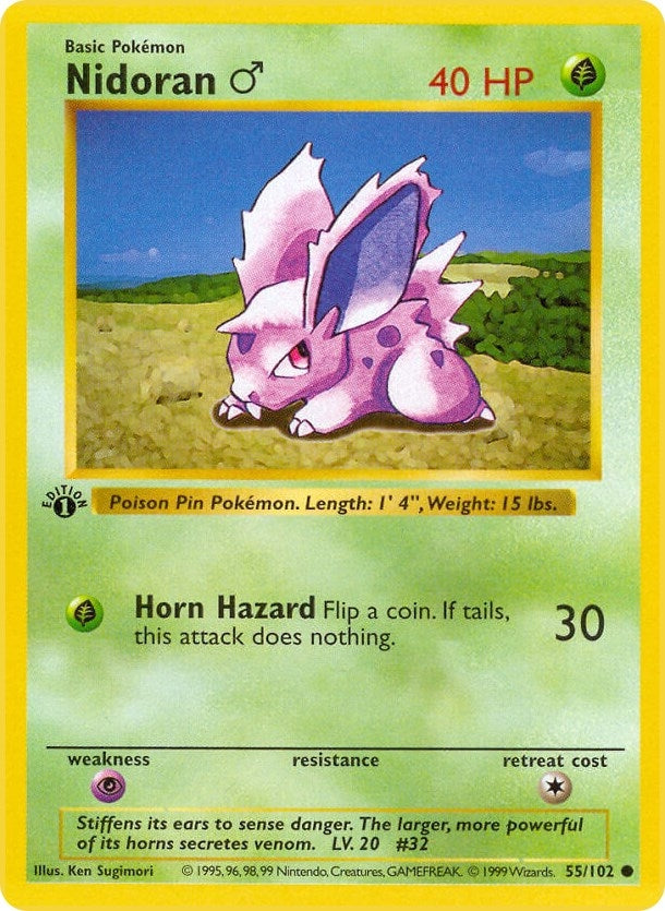 Image for Nidoran M (Base Set (Shadowless)) (055/102) - Pokemon