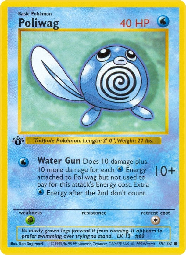 Image for Poliwag (Base Set (Shadowless)) (059/102) - Pokemon