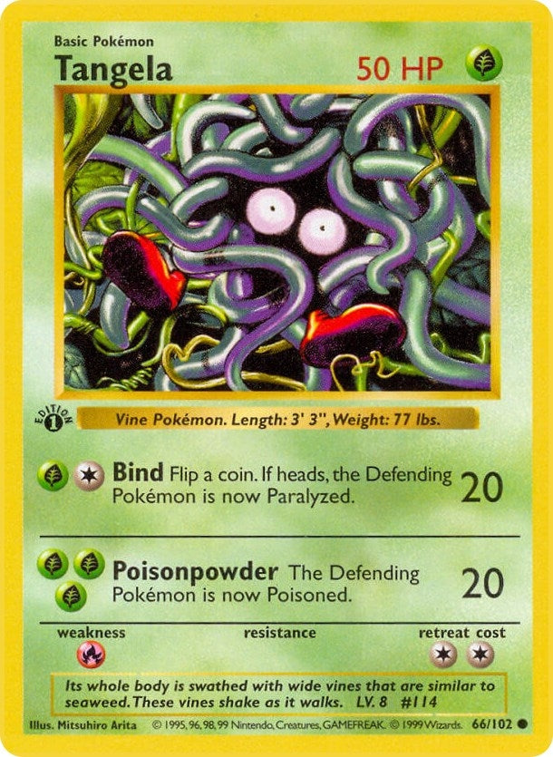 Image for Tangela (Base Set (Shadowless)) (066/102) - Pokemon