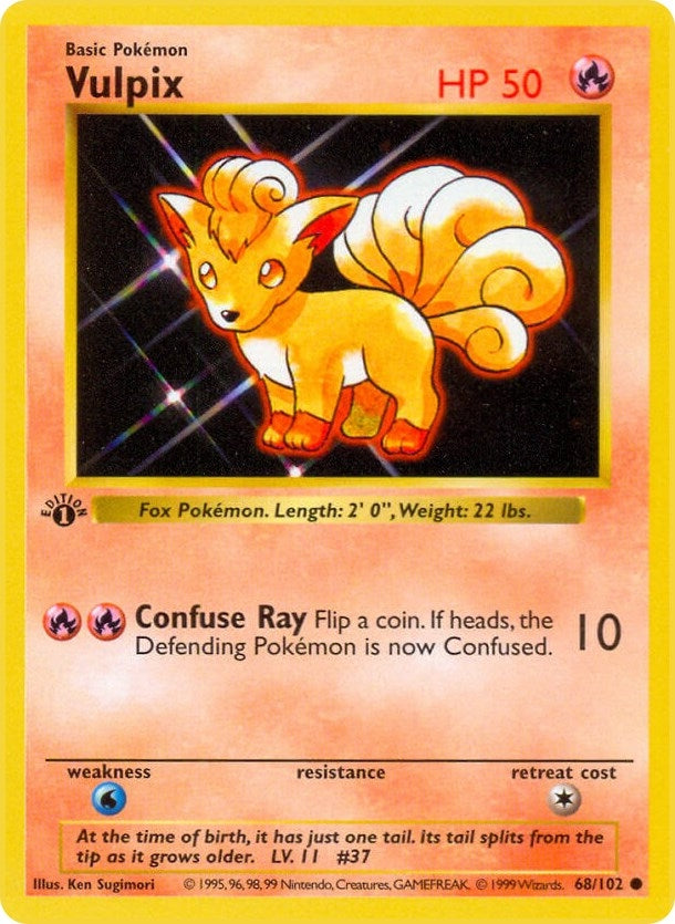 Image for Vulpix (Base Set (Shadowless)) (068/102) - Pokemon