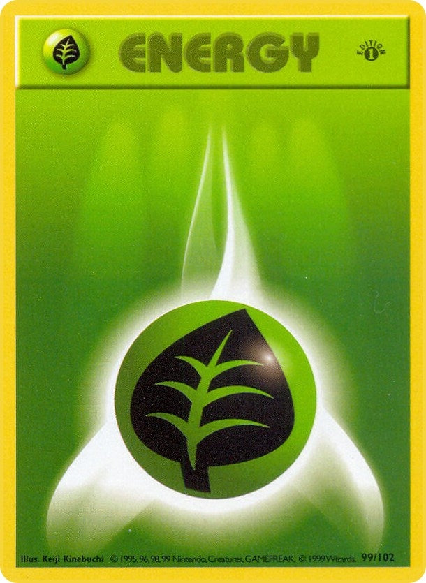 Image for Grass Energy (Base Set (Shadowless)) (099/102) - Pokemon