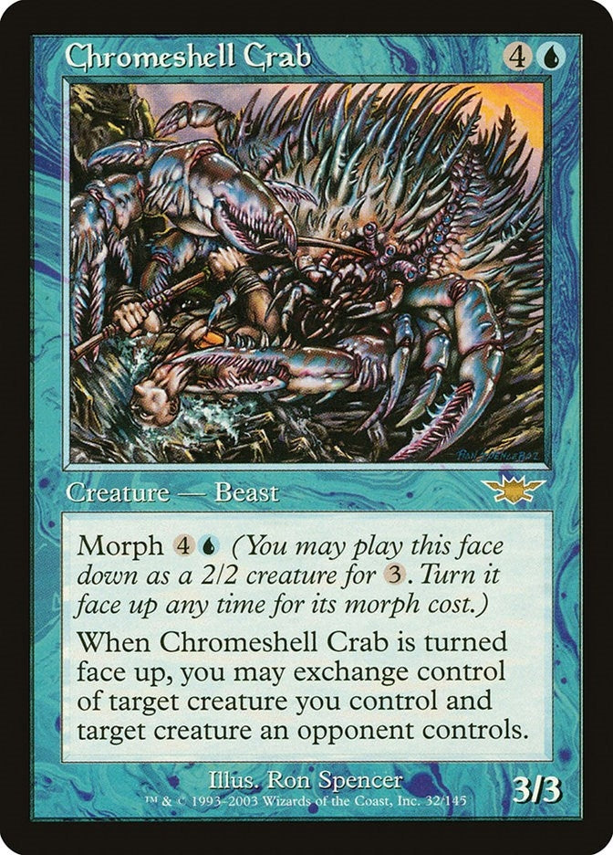 Image for Chromeshell Crab (Legions) (32) - Magic: The Gathering