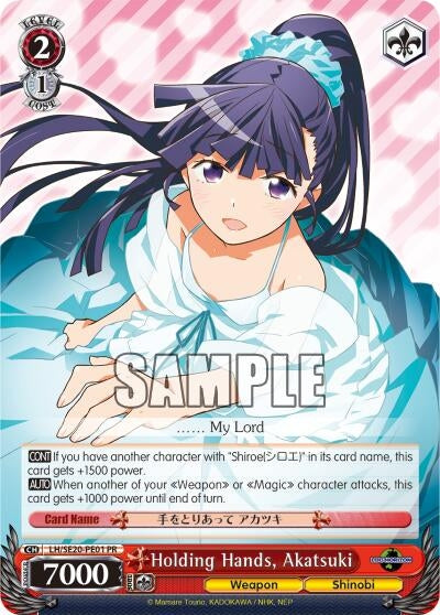 Image for Holding Hands, Akatsuki (LOG HORIZON) (LH/SE20-PE01 PR) - Weiss Schwarz