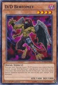 Image for D/D Berfomet (Dimension of Chaos) (DOCS-EN010) - YuGiOh