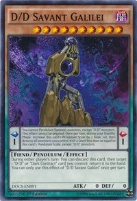 Image for D/D Savant Galilei (Dimension of Chaos) (DOCS-EN091) - YuGiOh