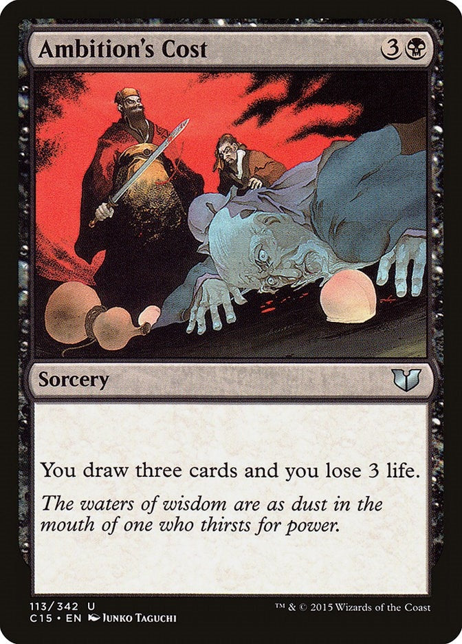 Image for Ambition's Cost (Commander 2015) (113) - Magic: The Gathering