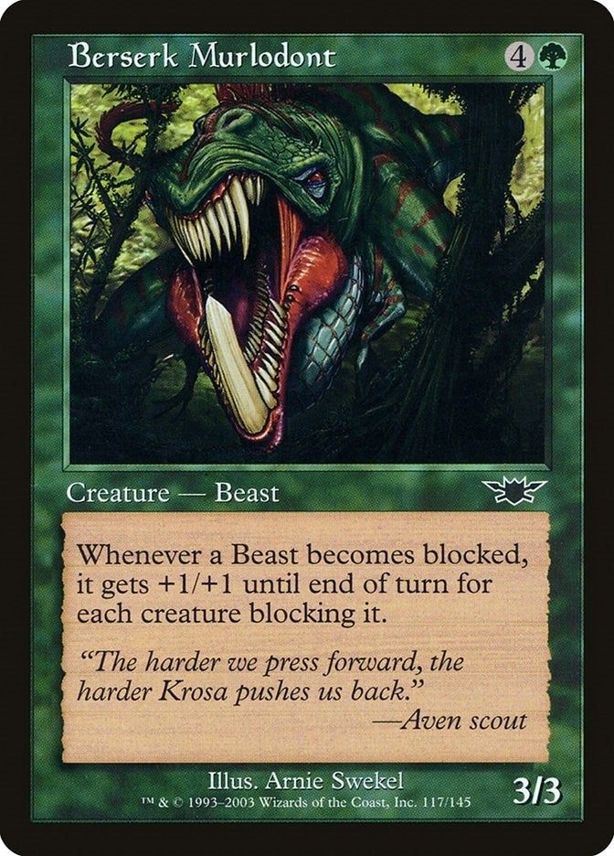 Image for Berserk Murlodont (Legions) (117) - Magic: The Gathering