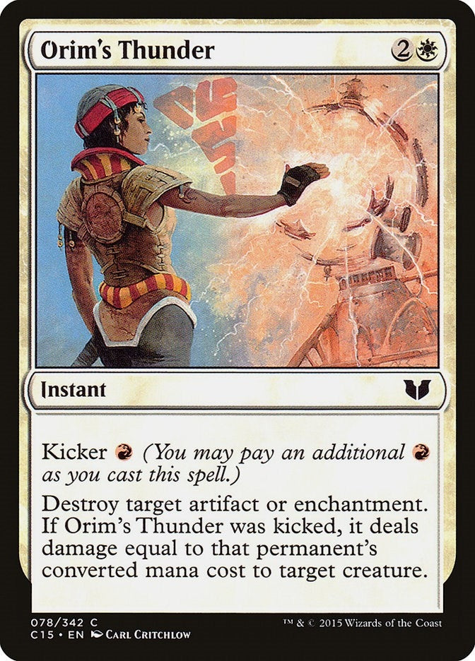 Image for Orim's Thunder (Commander 2015) (78) - Magic: The Gathering