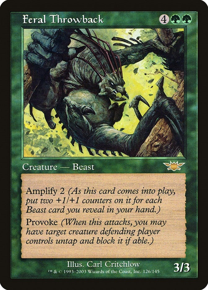 Image for Feral Throwback (Legions) (126) - Magic: The Gathering