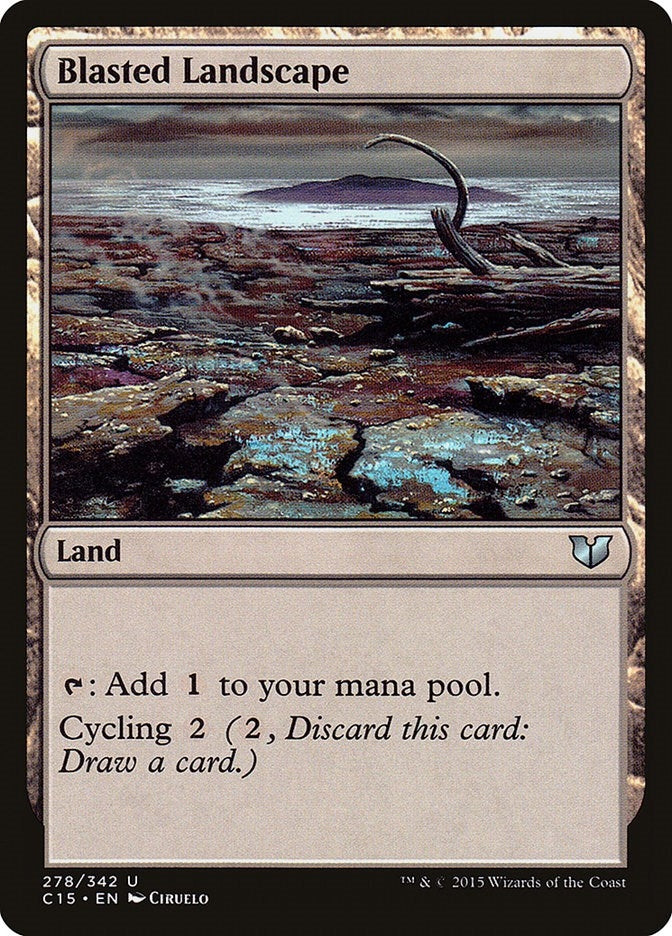 Image for Blasted Landscape (Commander 2015) (278) - Magic: The Gathering