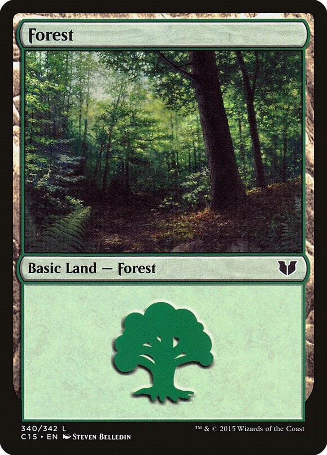 Image for Forest (340) (Commander 2015) (340) - Magic: The Gathering