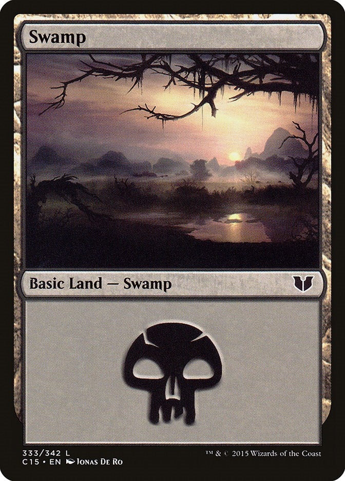 Image for Swamp (333) (Commander 2015) (333) - Magic: The Gathering