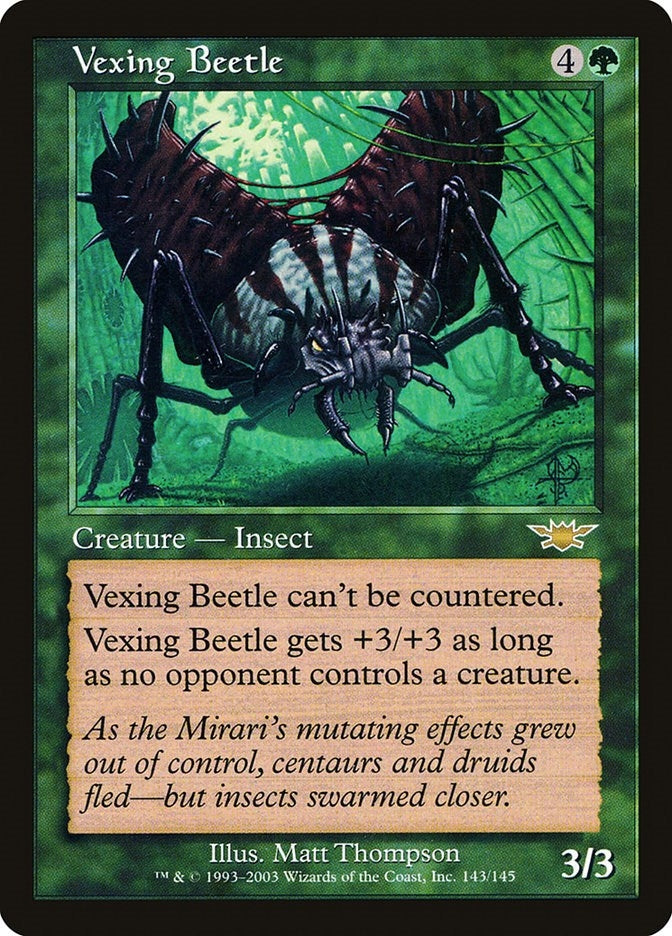 Image for Vexing Beetle (Legions) (143) - Magic: The Gathering