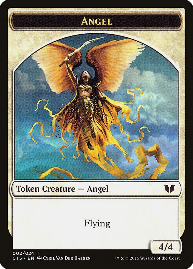 Image for Angel // Knight (Vigilance) Double-Sided Token (Commander 2015) (2 // 5) - Magic: The Gathering