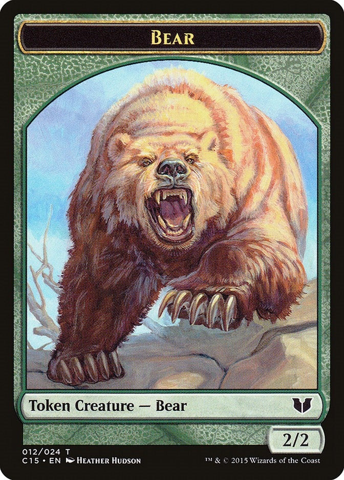 Image for Bear // Spider Double-Sided Token (Commander 2015) (12 // 18) - Magic: The Gathering