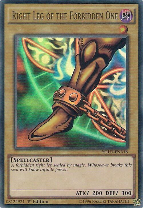 Image for Right Leg of the Forbidden One (King of Games: Yugi's Legendary Decks) (YGLD-ENA18) - YuGiOh