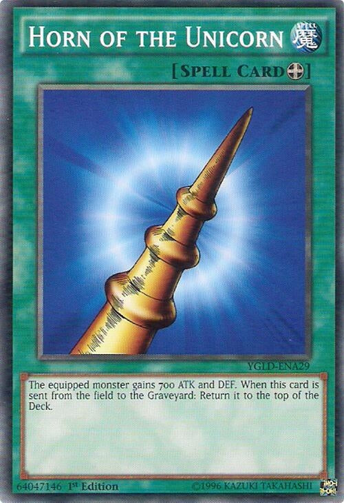 Image for Horn of the Unicorn (King of Games: Yugi's Legendary Decks) (YGLD-ENA29) - YuGiOh