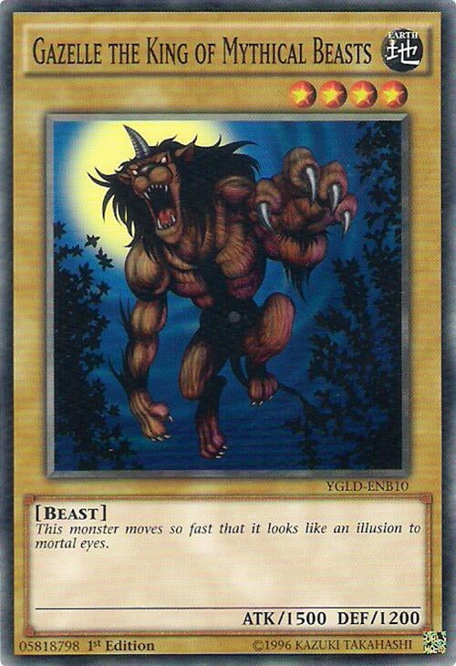 Image for Gazelle the King of Mythical Beasts (King of Games: Yugi's Legendary Decks) (YGLD-ENB10) - YuGiOh
