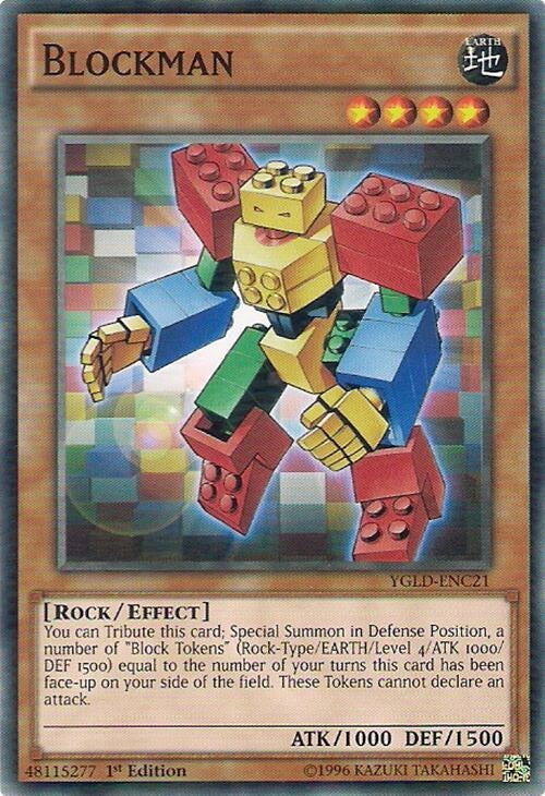 Image for Blockman (King of Games: Yugi's Legendary Decks) (YGLD-ENC21) - YuGiOh