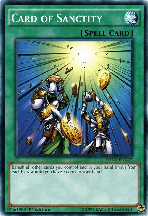 Image for Card of Sanctity (King of Games: Yugi's Legendary Decks) (YGLD-ENC27) - YuGiOh