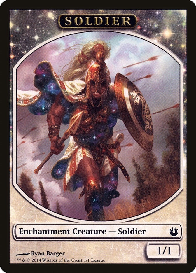 Image for Soldier Token (Born of the Gods) (League Promos) (1) - Magic: The Gathering