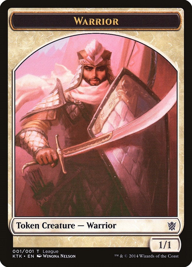 Image for Warrior Token (League Promos) (1) - Magic: The Gathering