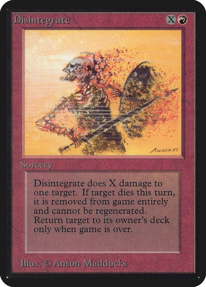Image for Disintegrate (Alpha Edition) - Magic: The Gathering