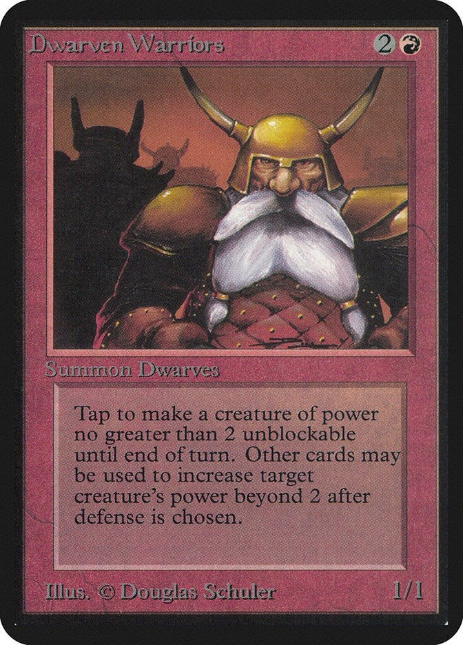 Image for Dwarven Warriors (Alpha Edition) - Magic: The Gathering