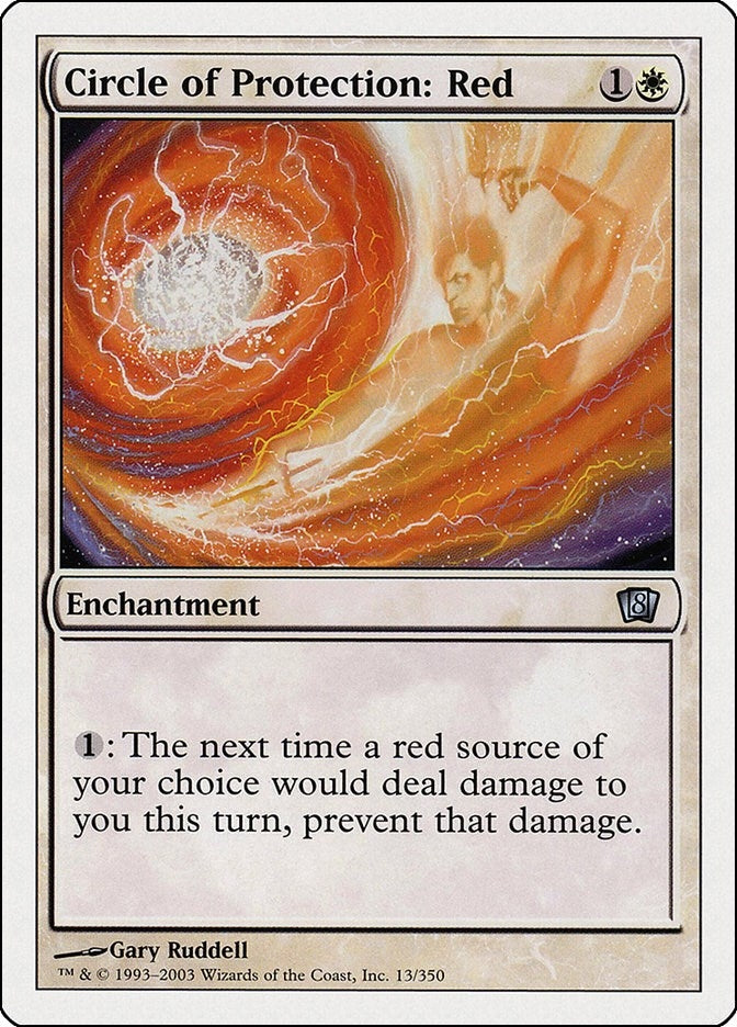 Image for Circle of Protection: Red (8th Edition) (13) - Magic: The Gathering