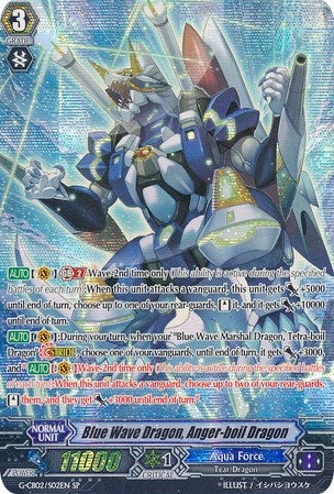 Image for Blue Wave Dragon, Anger-boil Dragon (SP) (G-CB02: Commander of the Incessant Waves) (G-CB02/S02EN) - Cardfight Vanguard