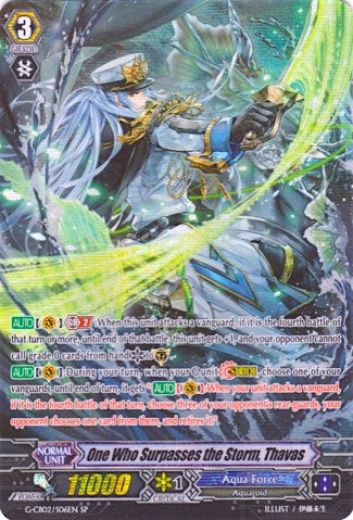 Image for One Who Surpasses the Storm, Thavas (Alternate Art SP) (G-CB02: Commander of the Incessant Waves) (G-CB02/S06) - Cardfight Vanguard