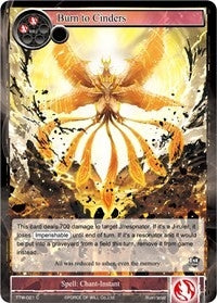 Image for Burn to Cinders (The Twilight Wanderer) (TTW-021) - Force of Will