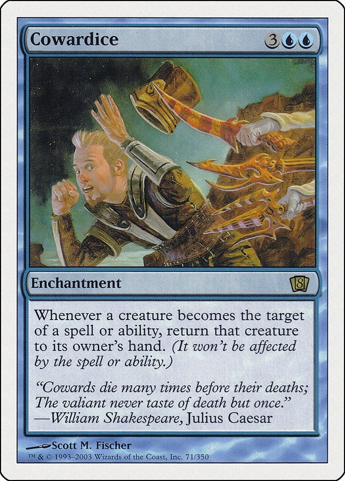 Image for Cowardice (8th Edition) (71) - Magic: The Gathering