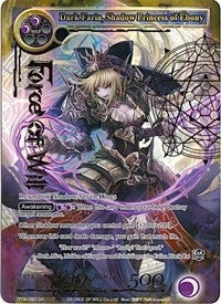 Image for Dark Faria, Shadow Princess of Ebony (Full Art) (The Twilight Wanderer) (TTW-080) - Force of Will