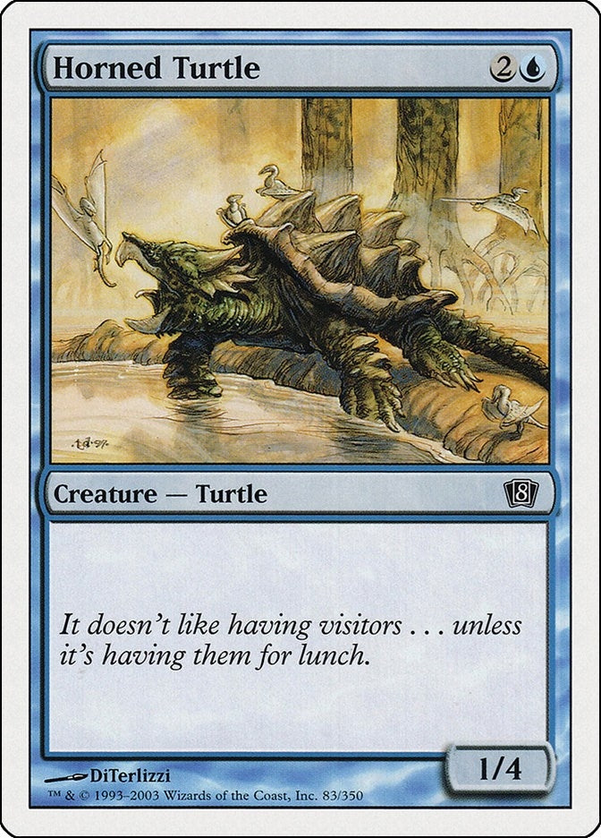 Image for Horned Turtle (8th Edition) (83) - Magic: The Gathering