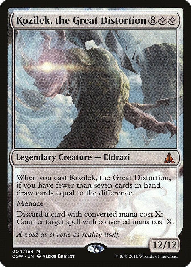 Image for Kozilek, the Great Distortion (Oath of the Gatewatch) (4) - Magic: The Gathering