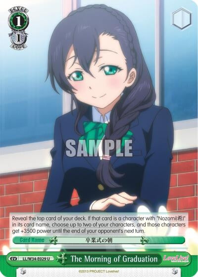 Image for The Morning of Graduation (Love Live! Vol. 2) (LL/W34-E029 U) - Weiss Schwarz