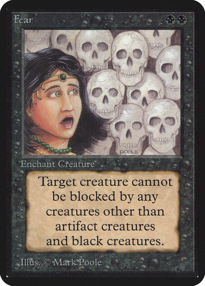 Image for Fear (Alpha Edition) - Magic: The Gathering