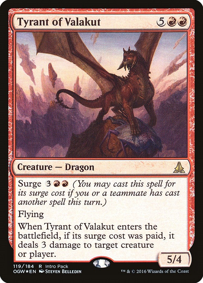 Image for Tyrant of Valakut (Unique and Miscellaneous Promos) (119) - Magic: The Gathering